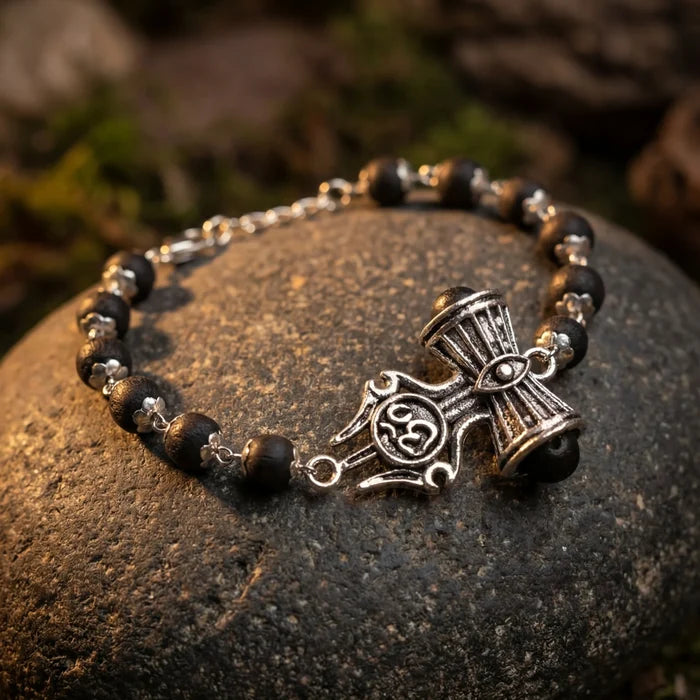 Karungali Trishul Damroo Bracelet - view 4
