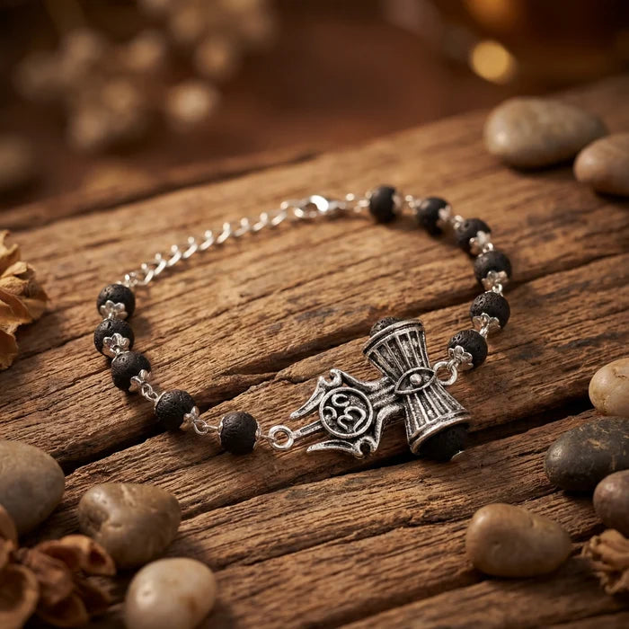 Karungali Trishul Damroo Bracelet - view 5