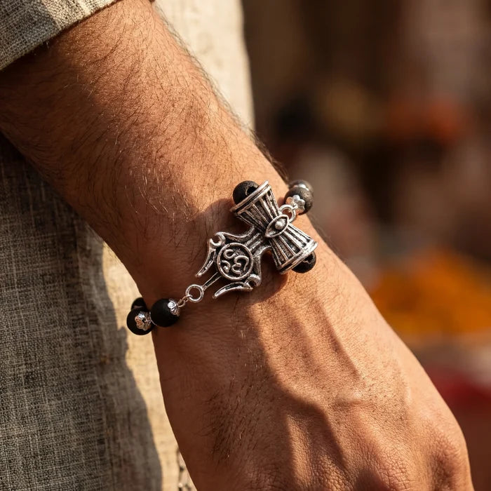 Karungali Trishul Damroo Bracelet - view 7