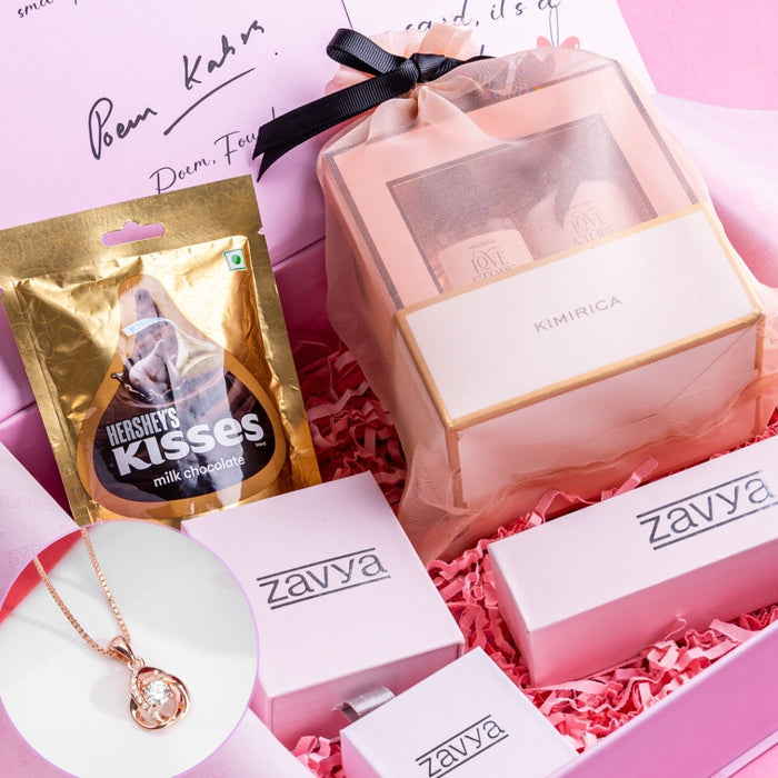 Kimirica x Zavya My Universe Rose Gold Silver Necklace