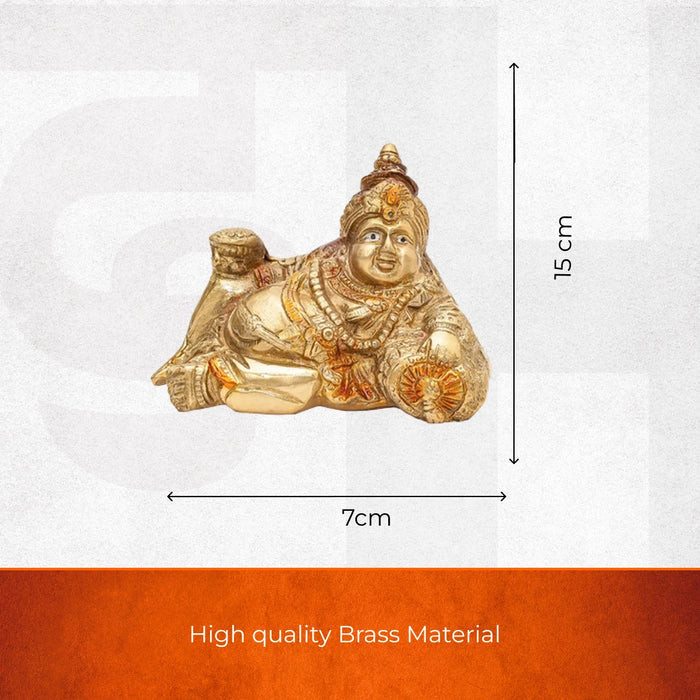 Kuber Maharaj Brass Idol - view 2