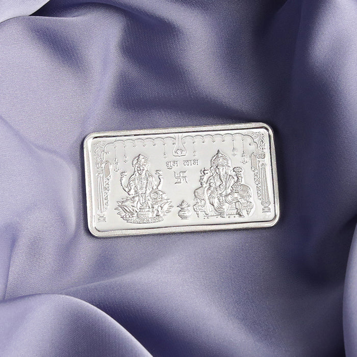 Lakshmi and Ganesha 999 Silver Bar- 20 gm