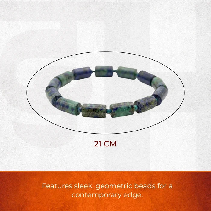 Lapis Lazuli Rectangular Stone Bracelet - view 3