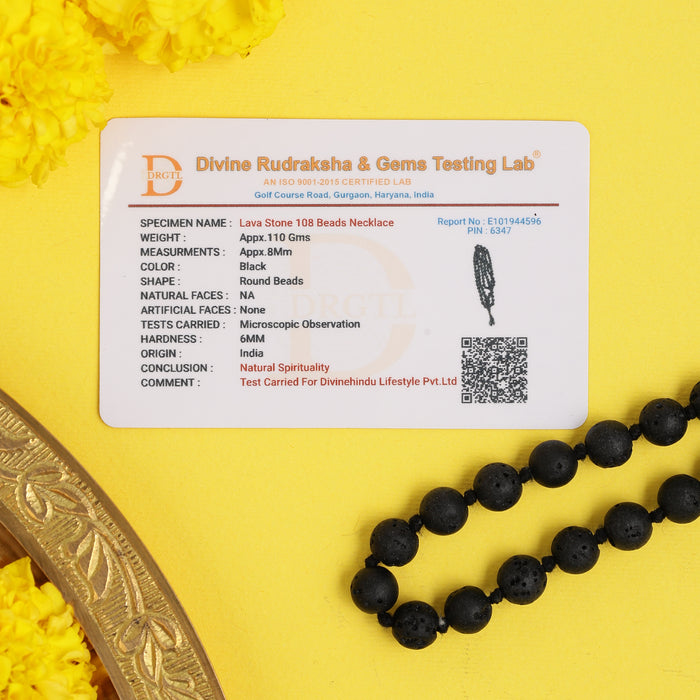 Lava Stone 108 Beads Jaap Mala - view 3