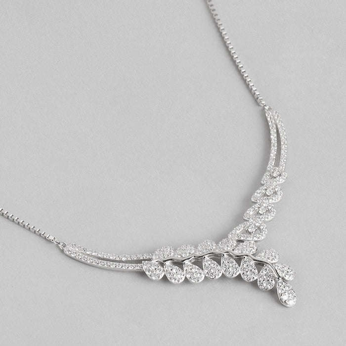 Leaf-Droplet 925 Silver Jewellery Set