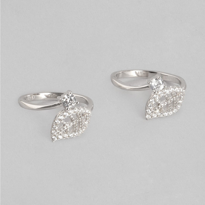 Leaf Style 925 Silver Toe Ring