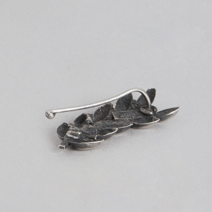 Leaflet Oxidised 925 Sterling Silver Earcuffs