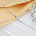 Women's 925 Sterling Silver leafy chain bracelet featuring cubic zirconia stones. – Zavya