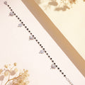 Leafy Radiance Rhodium-Plated CZ 925 Sterling Silver Bracelet