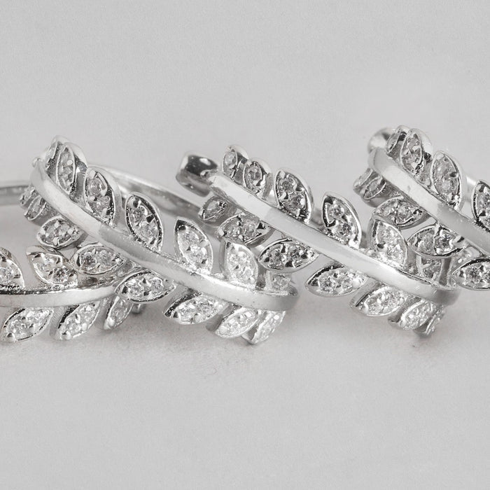 Leafy Silver Adjustable 925 Silver Toe Ring Combo