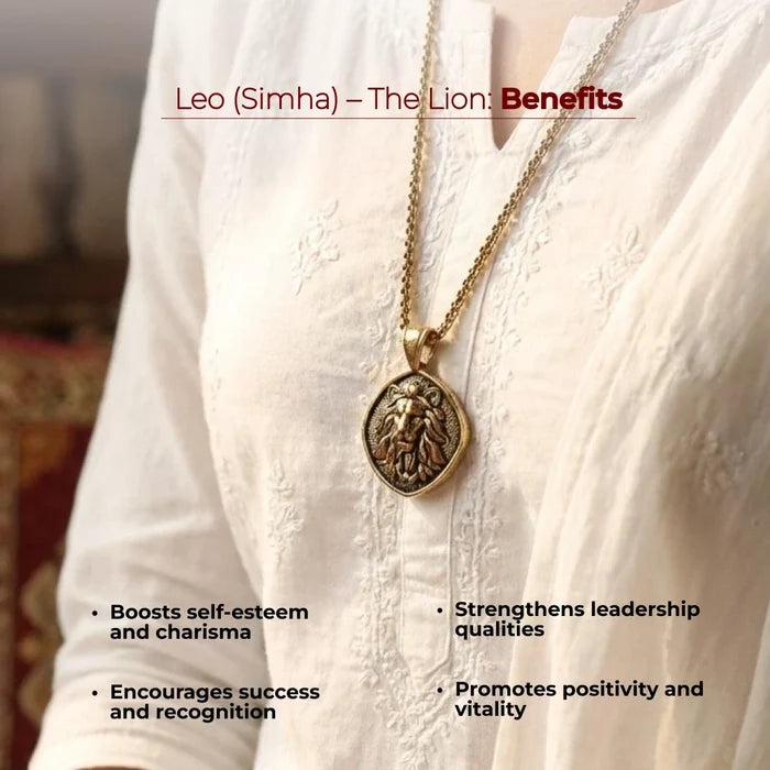 Leo (Singh) Rashi Pendant - view 7