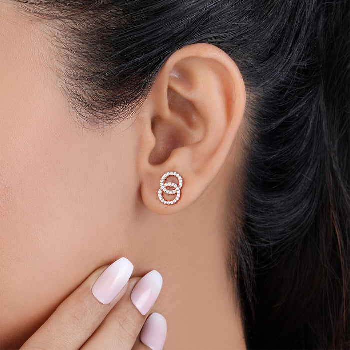 Linked Destiny Rose Gold Plated 925 Sterling Silver Jewellery Set