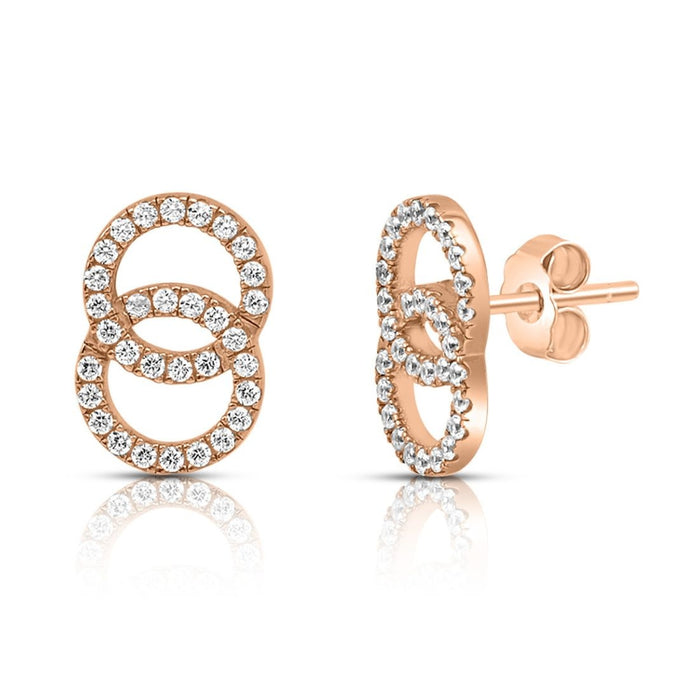 Linked Destiny Rose Gold Plated 925 Sterling Silver Jewellery Set