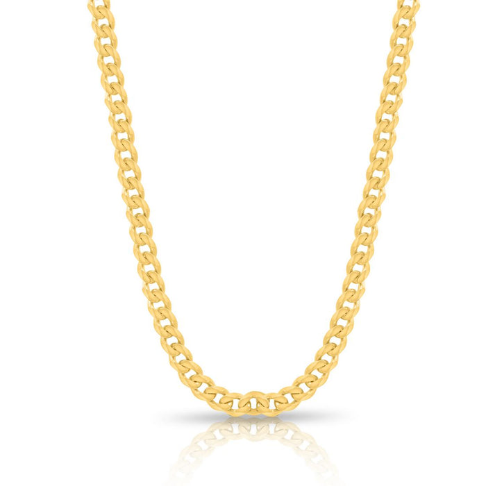 Linked Gold Plated 925 Sterling Silver Curb Chain for Him