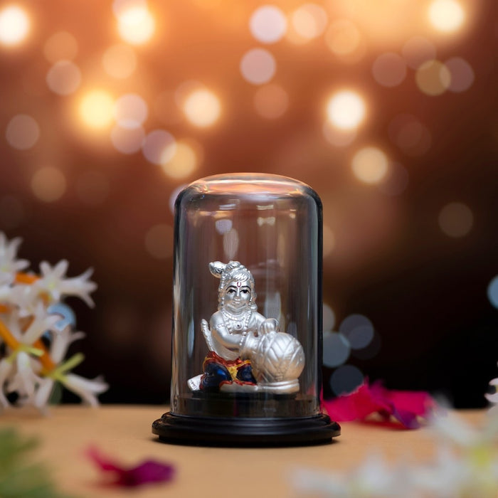 Little Krishna Delight 999 Silver Idol of Young Lord Krishna
