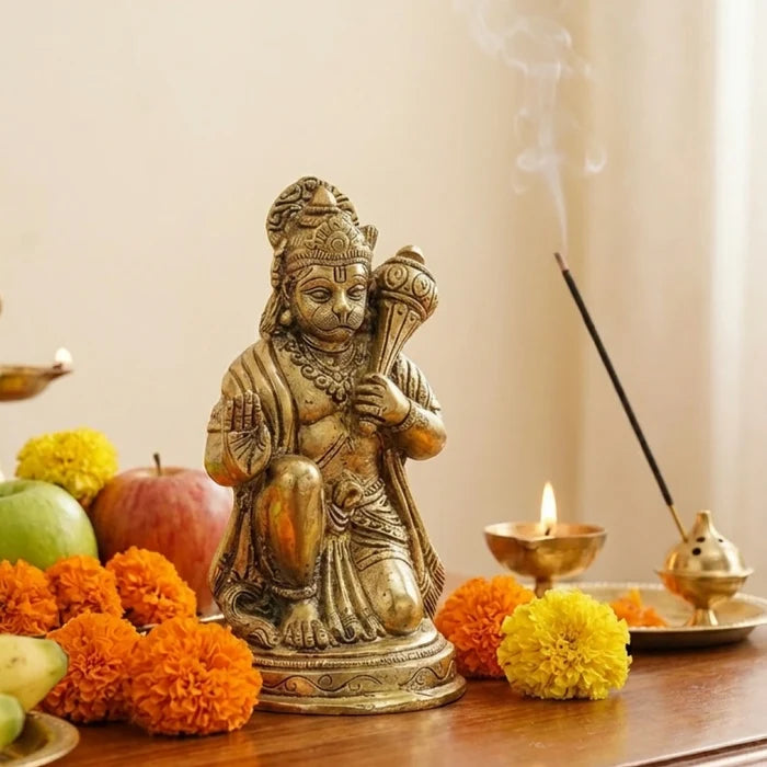 Lord Hanuman Brass Idol