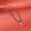 Lord Murugan Shakti Pendant with Silver Capped Karungali