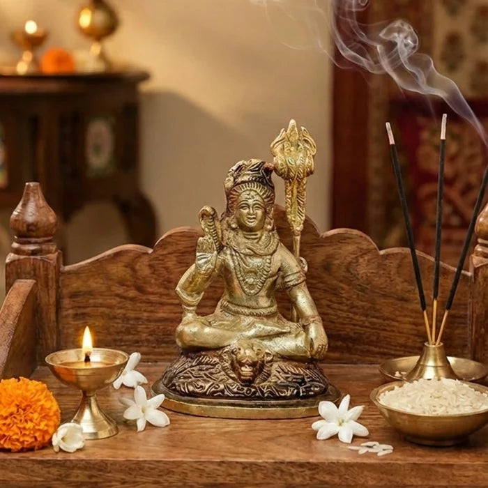 Lord Shiva Brass Idol