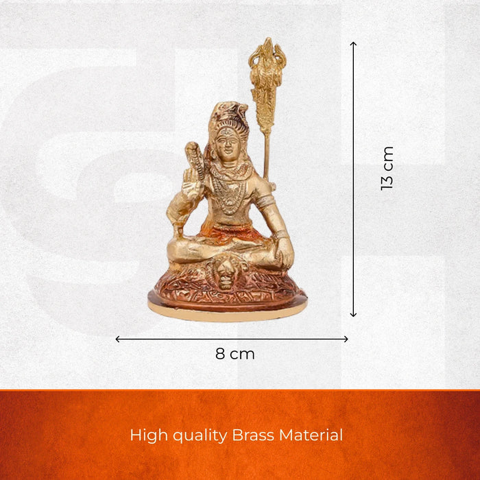 Lord Shiva Brass Idol - view 2