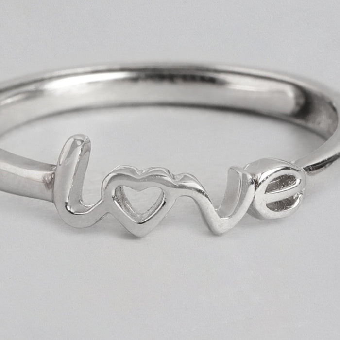 Love 925 Sterling Silver Female Ring (Adjustable)