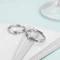 Love Forever 925 Sterling Silver Couple Ring (Adjustable)