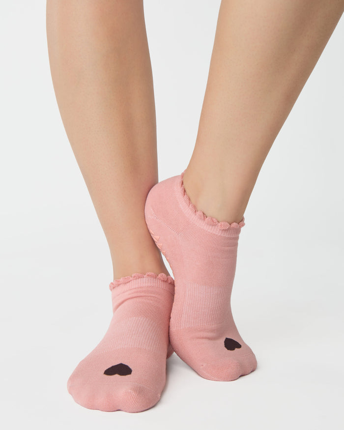 Love Coral Grip Sock