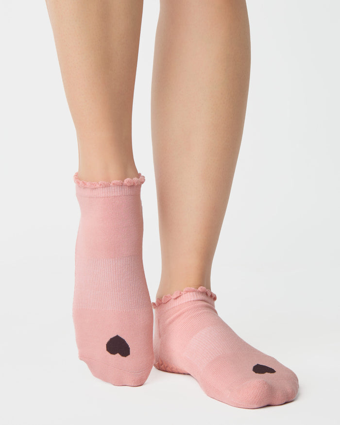 Love Coral Grip Sock