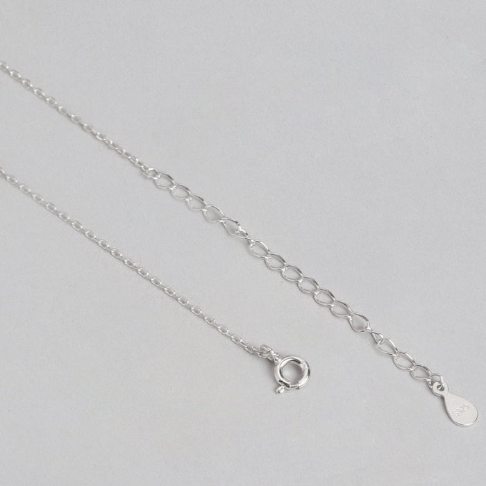 Love Heart CZ 925 Sterling Silver Drop Necklace