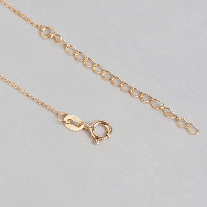 Love Heart Gold Plated  925 Sterling Silver Necklace