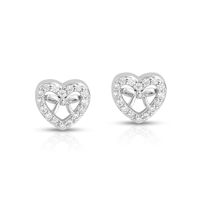 Love Struck Rhodium Plated 925 Sterling Silver Earrings