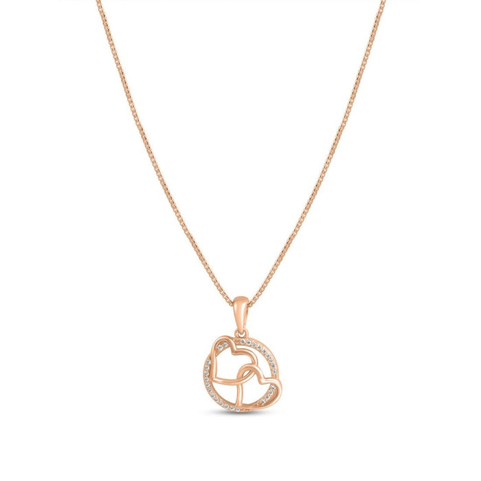 Love's Embrace Rose Gold Plated 925 Sterling Silver Jewellery Set