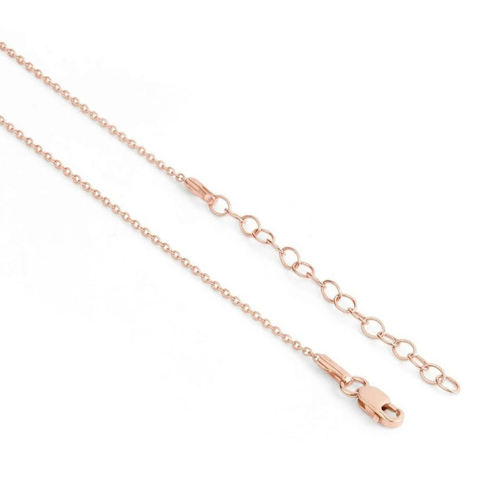 Love's Infinite Path Rhodium & Rose Gold Plated Pendant with Link Chain