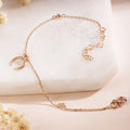 Lunar Luminescence Rose Gold-Plated 925 Sterling Silver Bracelet