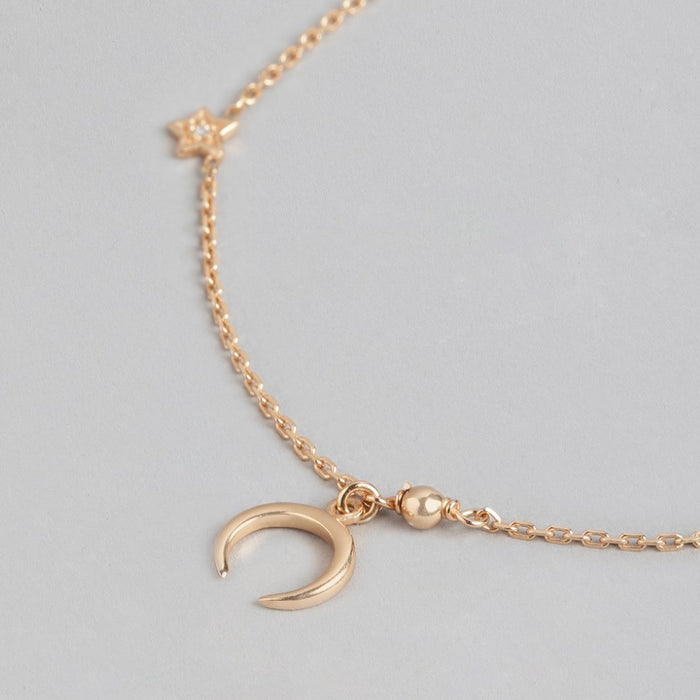Lunar Luminescence Rose Gold-Plated 925 Sterling Silver Bracelet