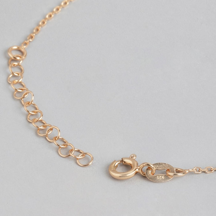Lunar Luminescence Rose Gold-Plated 925 Sterling Silver Bracelet