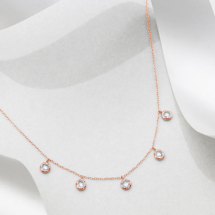 Made for the Queens 925 Silver Necklace in Rose Gold
