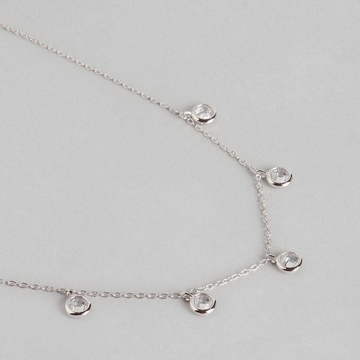 Made for the Queens Rhodium Plated 925 Sterling Silver Necklace