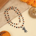 Mahadev Murti Pendant with Karungali & Rudraksha