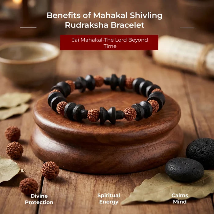 Mahakal Shivling Rudraksha Bracelet - view 4
