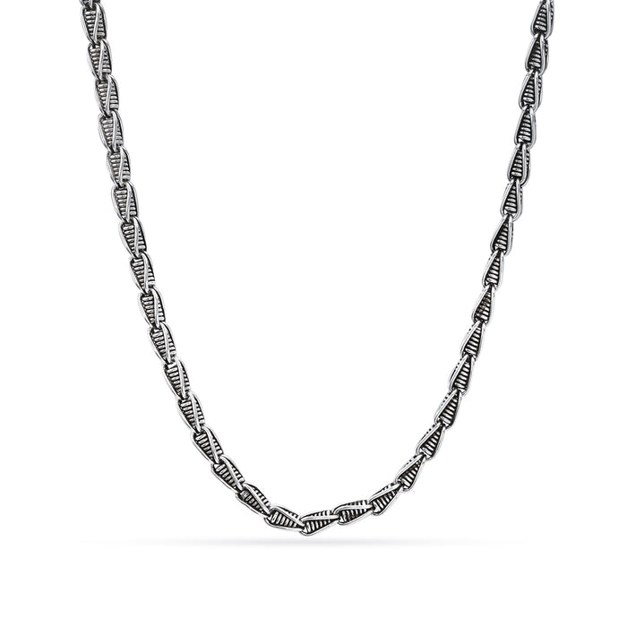 Majestic Rope 925 Sterling Silver Rhodium-Plated Men's Chain