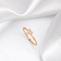 Mini Heart Gold Plated 925 Sterling Silver Ring