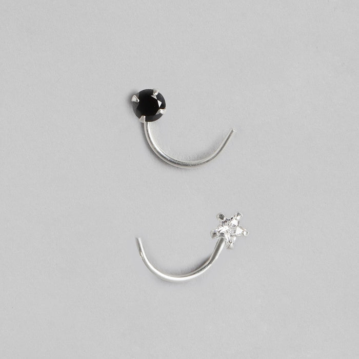 Minimal 925 Sterling Silver Nath Combo