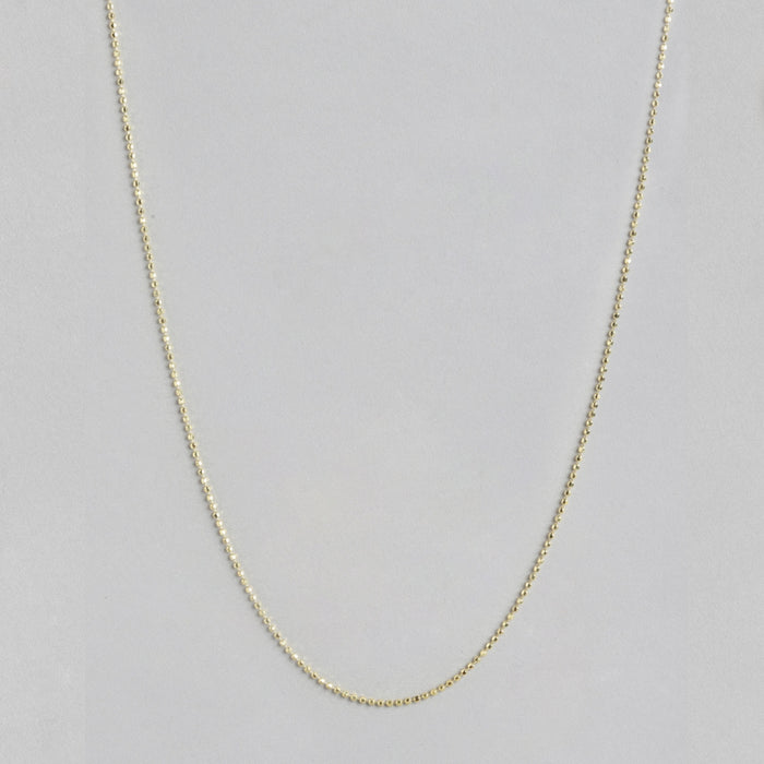 Minimal Beaded Gold Plated 925 Sterling Silver Chain