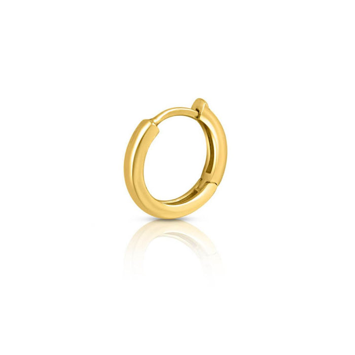 Minimal Classic Gold Plated 925 Silver Hoop Earrings