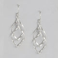 Minimal Dangle Rhodium Plated Earrings