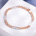 Minimal Dual Plated 925 Sterling Silver Men's Bracelet