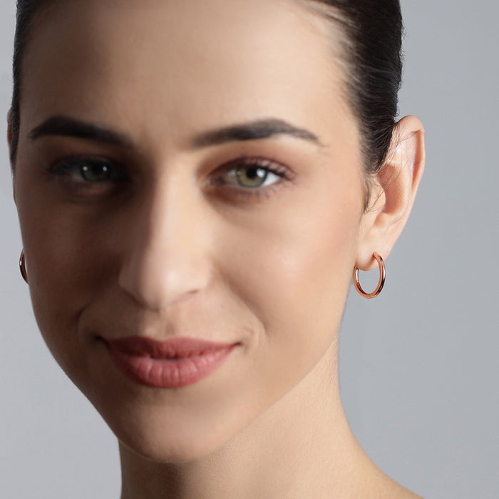 Minimal Duo Hoops 925 Sterling Silver Earring Combo
