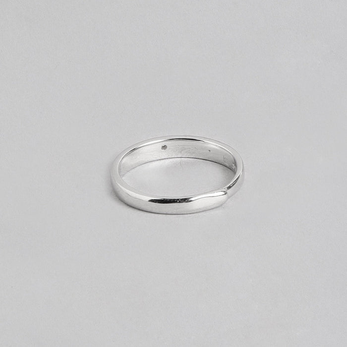 Minimal Elegant CZ Studded 925 Women Ring (Adjustable)