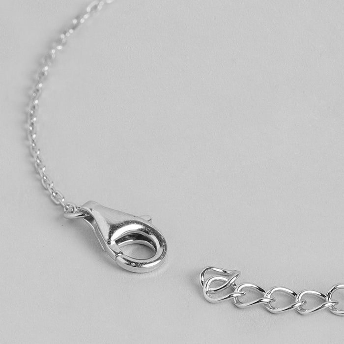 Minimal Evil Eye 925 Silver Bracelet