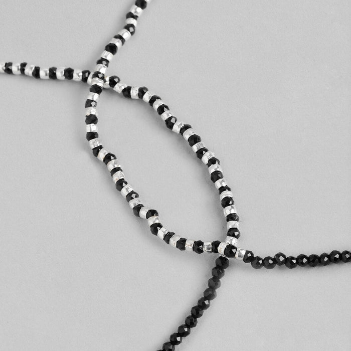Minimal Evil Eye 925 Sterling Silver Anklet